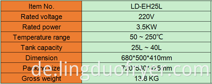 25l Electric Fryer Product Details